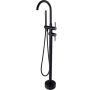 Black Freestanding Bath Mixer Faucet Tap