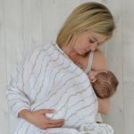 Deluxe Muslin Receiver - Blue Stripe