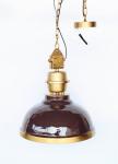 Dark Amethyst & Brass Finish Hanging Light – 40X44CM