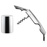 Barware Wine Tool Set: Waiter's Tool & Wine Stopper - 2 Piece Set