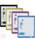 Nobo Silver Mag + Marker & Two Magnets 220X280MM Asst Plastic Frame – QB05142ASTD