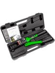 Amzcnc 16 Ton Hydraulic Wire Crimper Battery Cable Lug Terminal Crimping Tool With Standard Us Cable Dies Crimps 6 Awg To 600 Mc