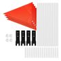 1 Set 6FT Bike Safety Flag With Pole And Mounting Bracket