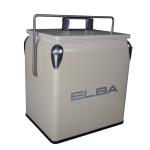 Totai 13L Cream Metal Cooler Box With Handle & Lid - 05 MCB-C