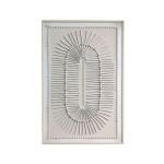 80 X 120CM Sculptural Abstract Design Painting Cream