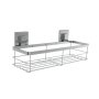 Suction - Square - Large Shower Caddy - Silver