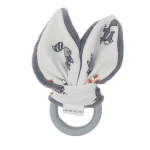 Babes & Kids Little Acorn Woodland Animals Silicone Teether Grey Or White - Grey Fleece