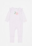 Cotton On The Long Sleeve Zip Romper - Vintage Lilac Gingham Flower Applique