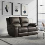 Lyla 2 Seater Recliner Leather Uppers
