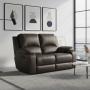 Lyla 2 Seater Recliner Leather Uppers
