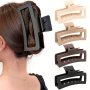 1pc Big Hair Claw Clips Hollow Square Shaped Claw Clips Nonslip Jaw Clips Ponytail Holder Hair Clamps For Women Female Hair Clips