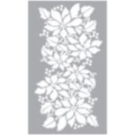 Stencil Poinsettia Border