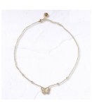 Diamante Butterfly Necklace - White Free