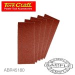 SanDisk Sanding Sheet Orb 95 X 230MM 180GR Hook And Loop No Holes 5 PK