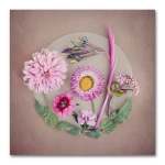 Secret Garden Blush Art Print - 100 X 100CM No Frame Print Only