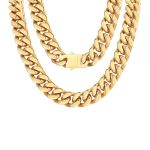 Findchic Chunky Cuban Link Chain Necklace For Women Men Heavyweight Y2K Stainless Steel Durable Curb Chain Hip Hop Punk Statemen
