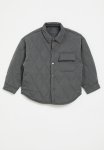 PoP Candy Quilted Puffer Jacker-grey