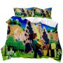 Minecraft Village Builder 3D Printed Double Bed Duvet Cover Set