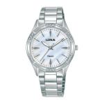 LORUS Women's Quartz Watch Silver White Mother-of-pearl Dial