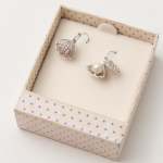 Diamant Shell Earrings With Hidden Pearls