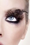Brown Black Feather Eyelashes