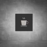 Coffee Sign - Black - Powder Coated Aluminum