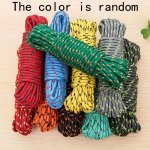 Heavy-duty Reflective Clothesline Set - 9.75METER X 2 Lines With Tent Pegs & Carabiners Windproof & Non-slip For Outdoor Camping