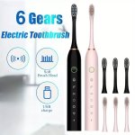 Sonic Electric Toothbrush Ultrasonic Automatic USB Rechargeable Toothbrush Replaceable Tooth Brush
