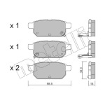 Metelli Brake Pad Set Rear 22-0915-0