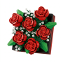 687 Piece - Rose 3D Building Block Display Frame - Red