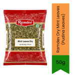 Dry Mint Leaves Pudina Leaves - Premium Pure Dried Mint Leaves For Chutney Tea Raita & Refreshing - 100G