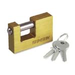 Samson Brass Insurance Padlock - Key To Differ - 75MM