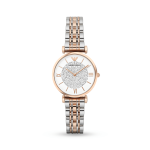 Emporio Armani Women&apos S Rose Gold & Silver Plated Bracelet Watch