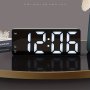 Sleek LED Digital Alarm Clock With Temperature Display - Dual Time Format 12/24H Snooze Feature Battery Operated Aaa Not Included - Perfect For Bedrooms