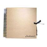 30X30 Brown Paper Display Book - 40 Sheets - Spiral Pad