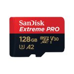 SanDisk Extreme Pro 128GB 4K Video Microsdxc Card With Adapter SDSQXCD-128G-GN6MA