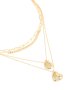 Goldair Gold Plated Cubic Zirconia Beaded Heart & Star Layered Necklace
