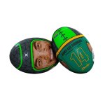 Kurt-lee Arendse Signature Rugby Ball Green Brown