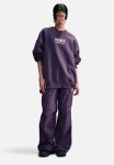 Nike Womens Fleece Oversized Crew - Dark Raisin