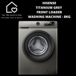 Hisense Titanium Grey Front Loader Washing Machine - 8KG