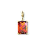 Cz Orange Jewel Charm