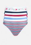 Jockey 5 Pk Printed French Cut - Red stripe blue flower navy