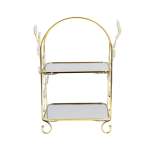 2 Layer Cupcake Stand Gold
