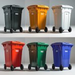 1000 Liter Grey Wheelie Bin