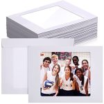 Fainne 100 Pieces Full Face Window Envelopes 37LB White Photo Mailing Catalog Envelopes With Large Clear Window For Graduation A