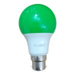 Flash Coloured LED Light Bulb 6W B22 Green