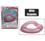 Inflatable Heart Tube Sequins 90CM Astd Marketplace Brits Bros