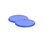 Pp Tub Lid Blue For 35 70 90ML Tub 1X1000