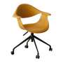 Vargus 32 Desk Chair - Wheels Black Or White Base - Black|white Base