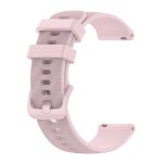 For Garmin Venu Sq 20MM Carbon Fiber Striped Silicone Watch Band Pink